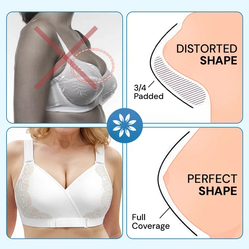 Front-Wrap & Straps Adaptive Comfort Bra ( PACK OF 3 )