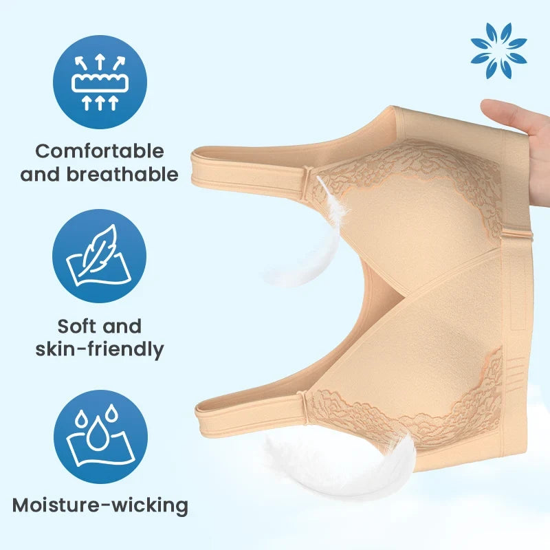 Front-Wrap & Straps Adaptive Comfort Bra ( PACK OF 3 )