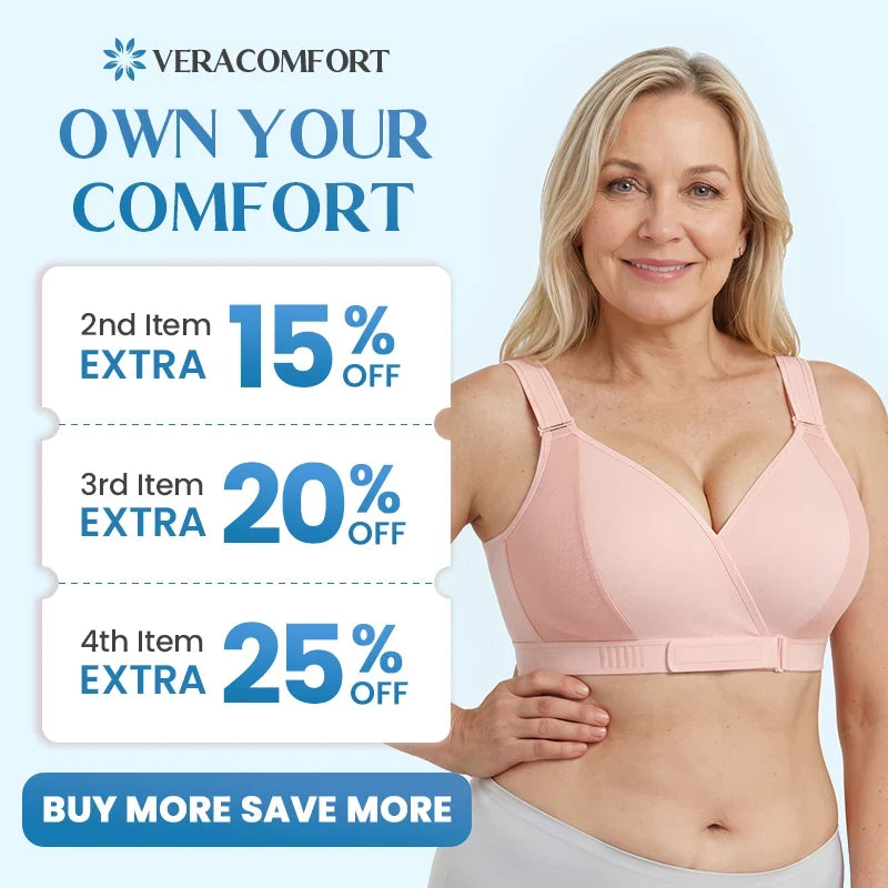 Front-Wrap & Straps Adaptive Comfort Bra ( PACK OF 3 )